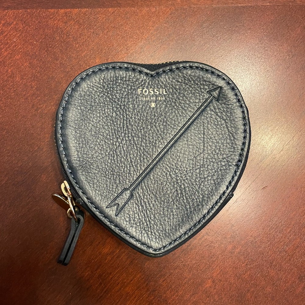 NWT Heart Fossil wallet
